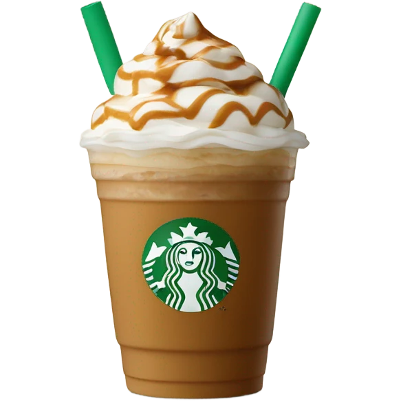 Caramel Crème Frappuccino Starbucks  emoji
