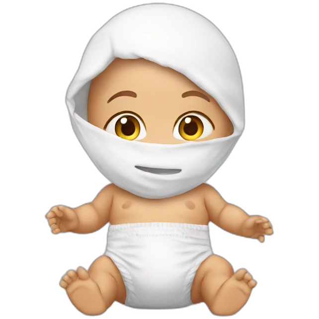 Baby in diaper emoji