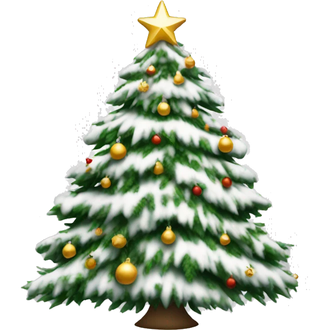 white christmas tree emoji