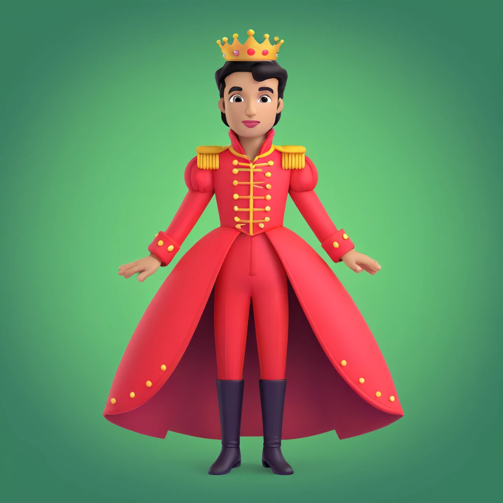 prince in red dress, royaqle background emoji