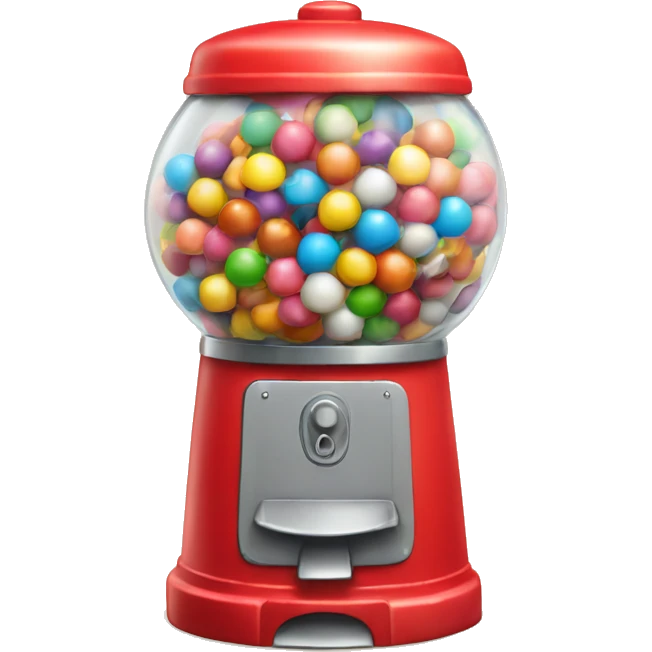 Gumball machine with face  emoji