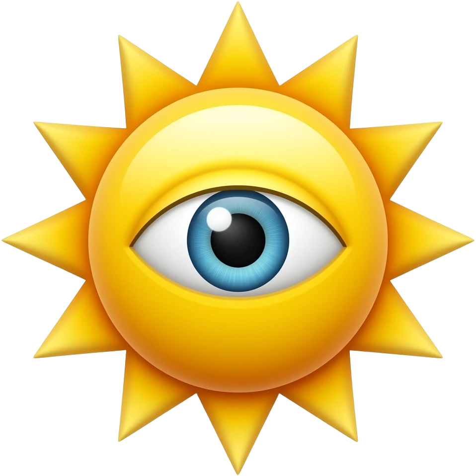 A sun with a eye emoji
