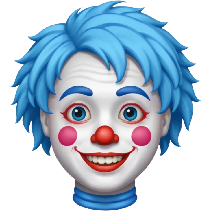 Palhaço azul emoji