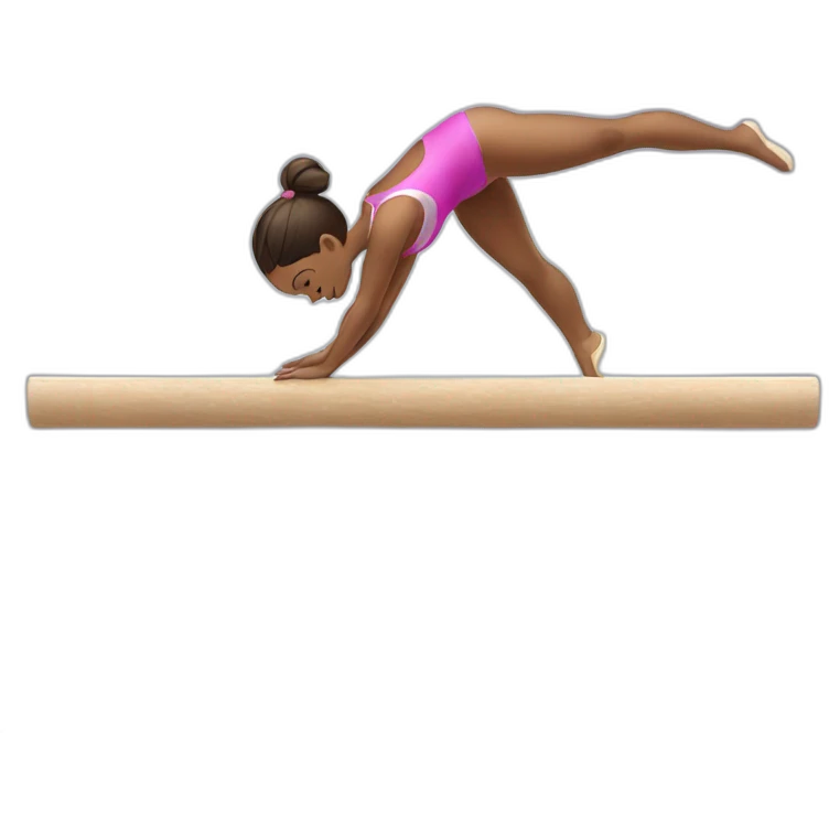 gymnast on balance beam emoji