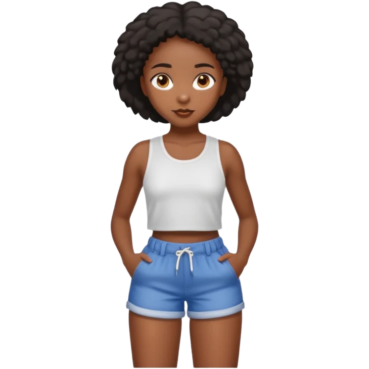 Black girl butt emoji