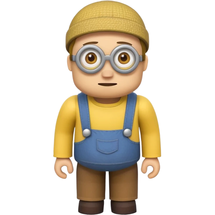 minion as a minecraft villager emoji