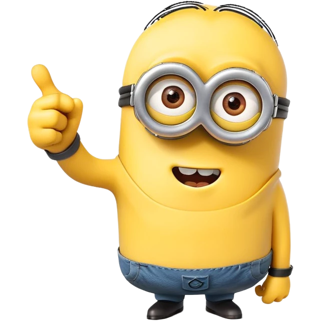 Minion doing a thumbs down emoji