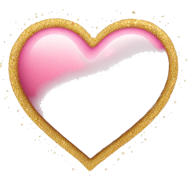 pink heart with gold sparkles emoji
