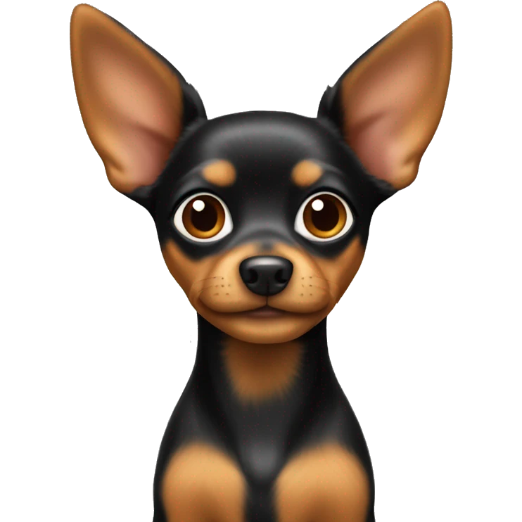 Toy terrier with hairy ear emoji