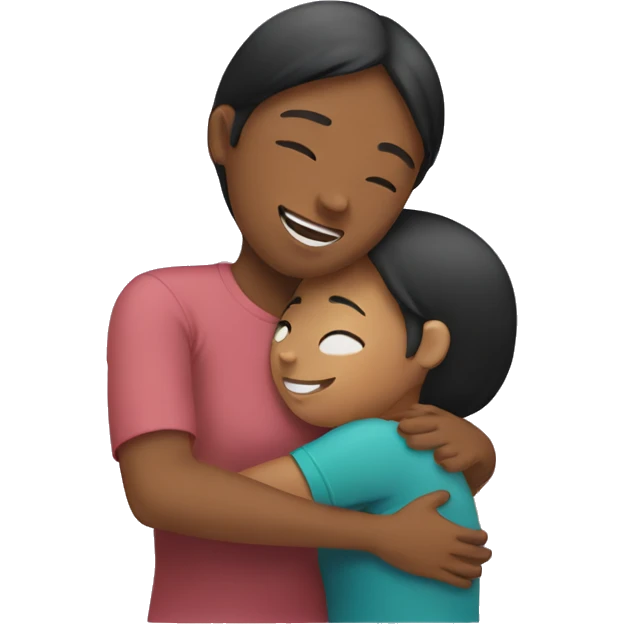 Sister giving hug emoji