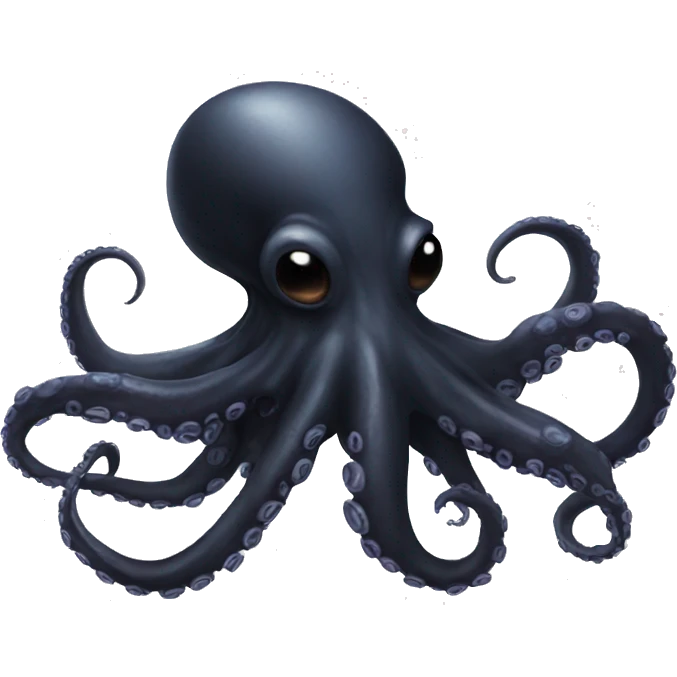 Black Alien Octopus emoji