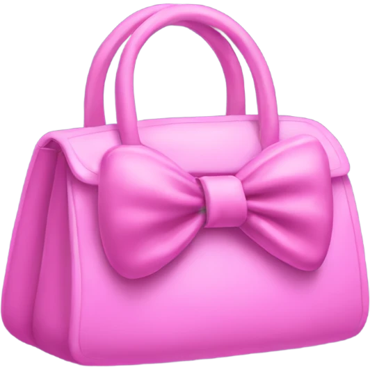 Handbag with a bow emoji