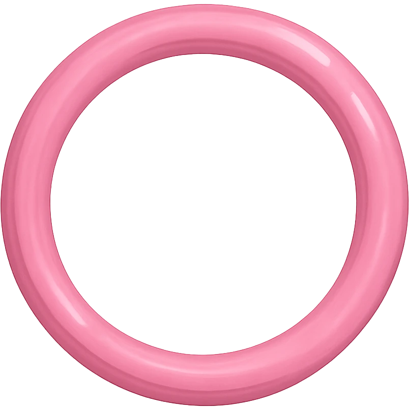 pink ring, digital illustration emoji