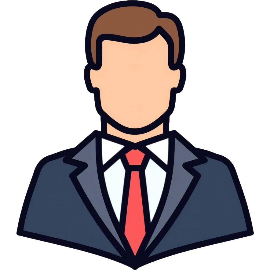 professional businessman with tie and suit emoji