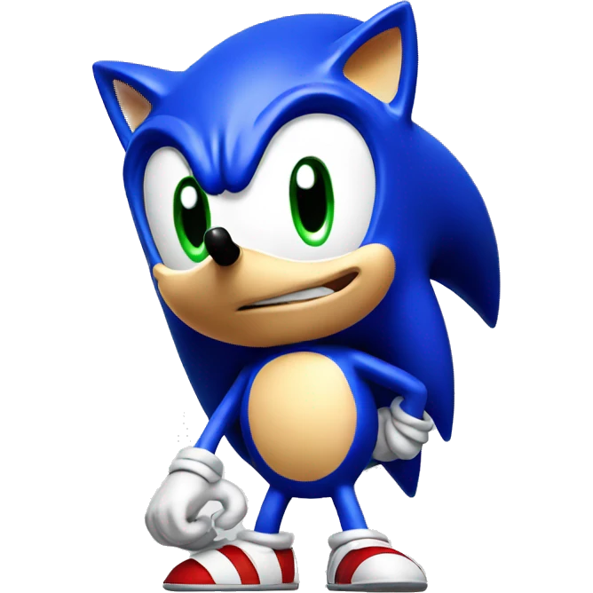 Sonic the hedgehog emoji