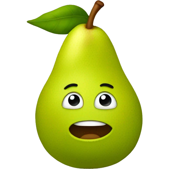 pear with ears emoji