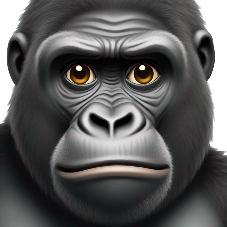 Sad gorilla  emoji