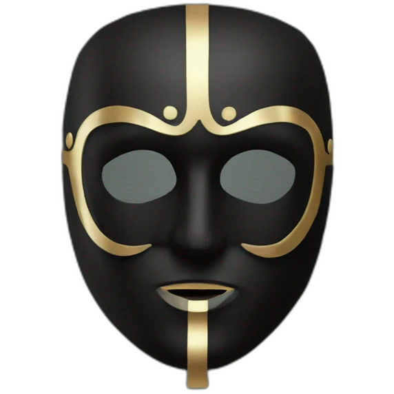 man dark hacker venetian mask emoji