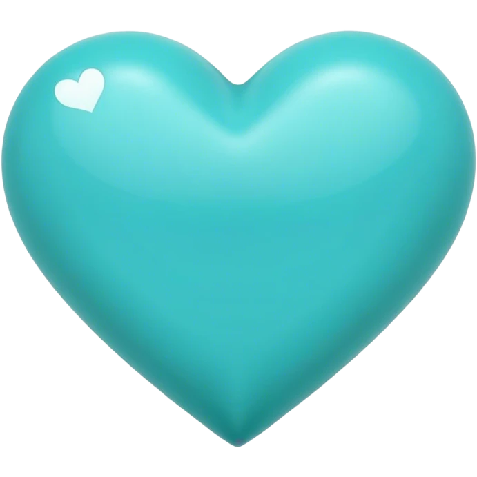 Turquoise heart emoji
