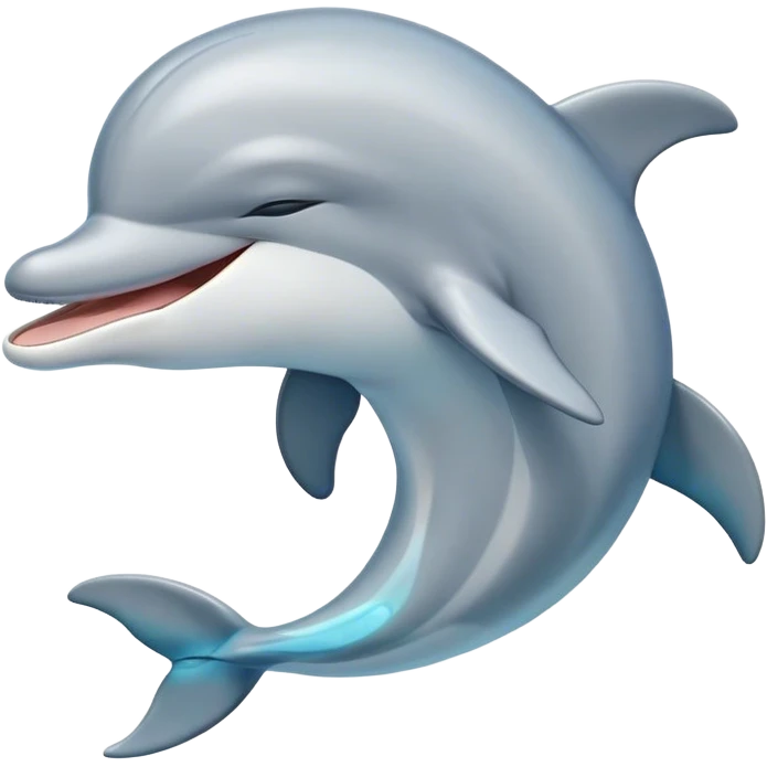 Cinematic Cute Yawning Dolphin Portrait Emoji, Head tilted slightly with a dramatic, wide-open yawn, showcasing a sleek, streamlined body with softly curved contours and drowsy, half-closed eyes, Simplified yet irresistibly adorable features, highly detailed, glowing with a soft, cozy oceanic glow, high shine, relaxed yet expressive, stylized with a dash of whimsical aquatic charm, soft glowing outline, capturing the essence of a drowsy yet affectionate dolphin that appears ready to stretch out and yawn its way out of the screen! emoji