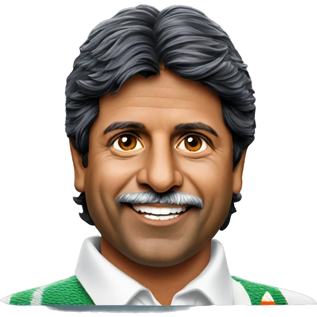 indian cricket captain kapil dev emoji