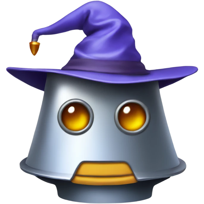 robot in a wizard's hat emoji