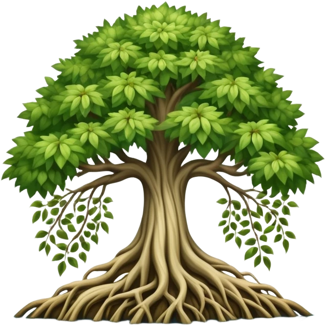 World tree on a lake emoji