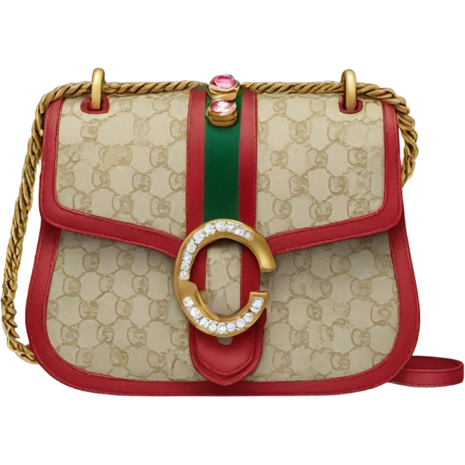 Gucci bag with rhinestones  emoji