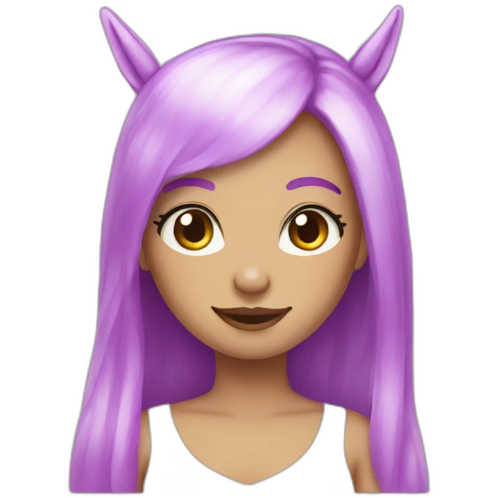 Licorne girl emoji
