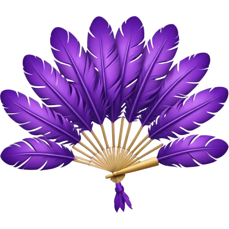 a-dovetail-consisting-of-purple-feathers-that-spread-out-in-a-fan-shape.-without-the-dove. emoji