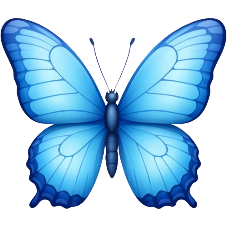 Borboleta azul emoji