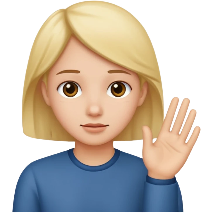 Face holding hand to ear emoji