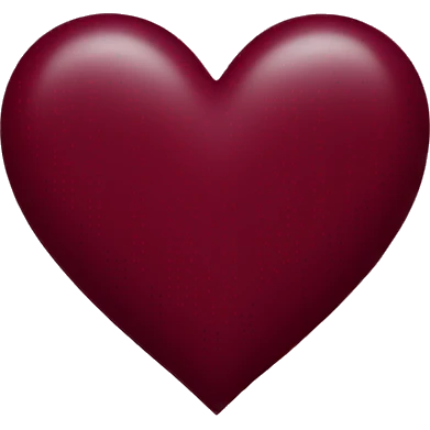 burgundy heart emoji