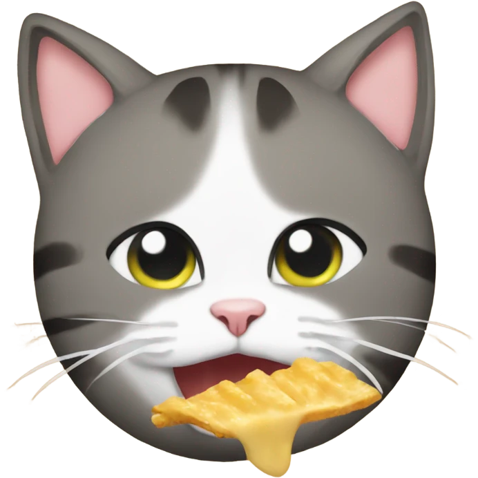 cat eating 떡볶이 emoji