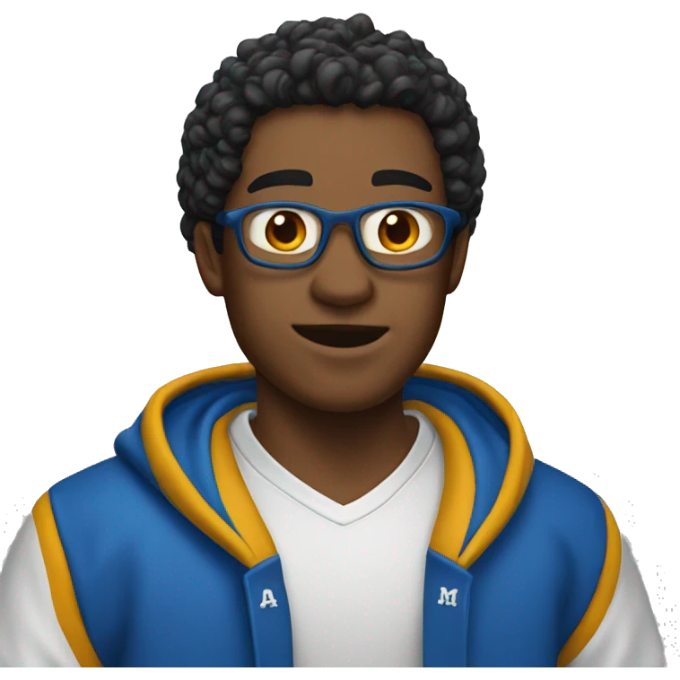 blue varsity jacket  emoji