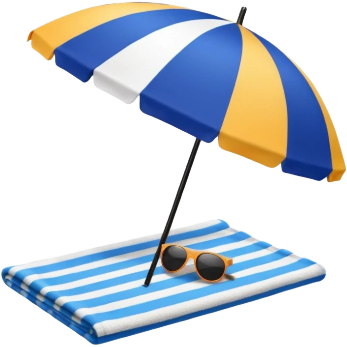 
beach vacation equipment emoji