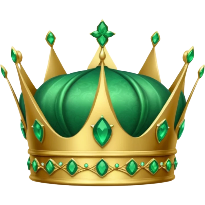 crown made of emerald emoji