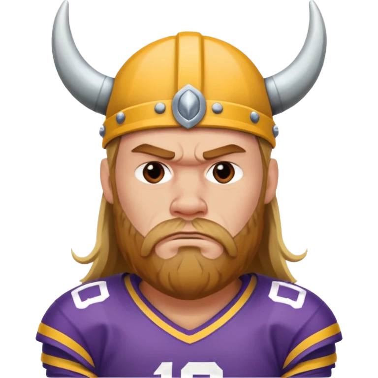 Sad Vikings football player  emoji