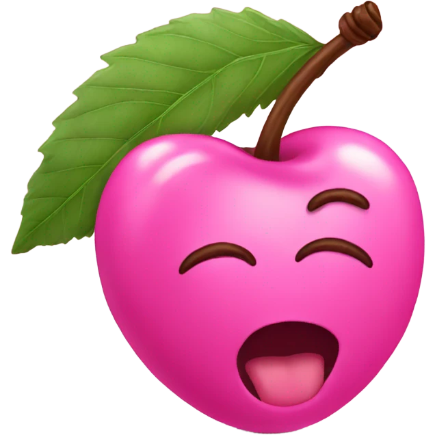 pink cherry emoji