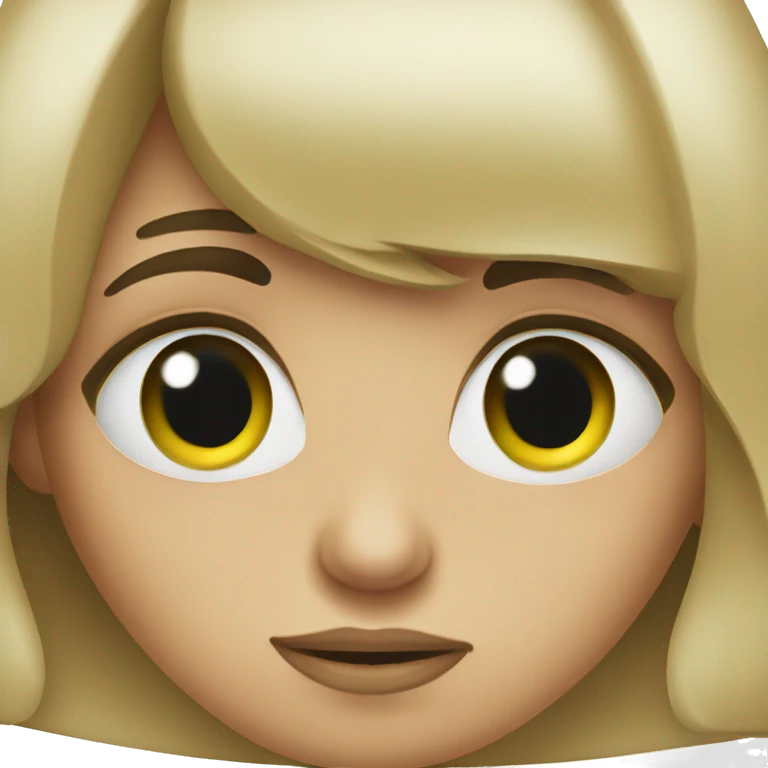 Girl with a booger emoji