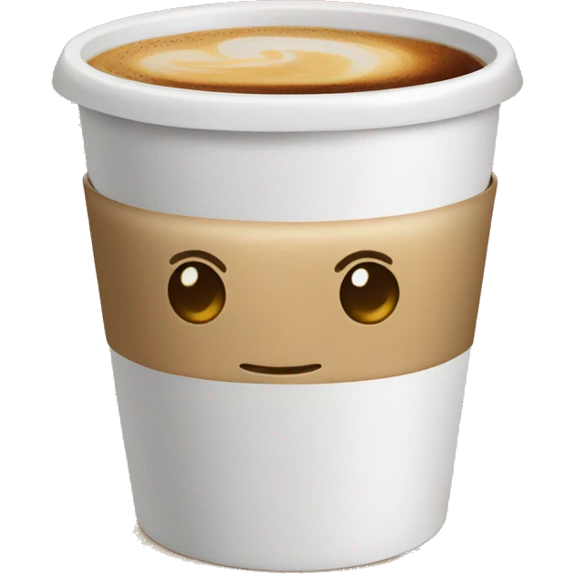 coffee cup 321 label emoji