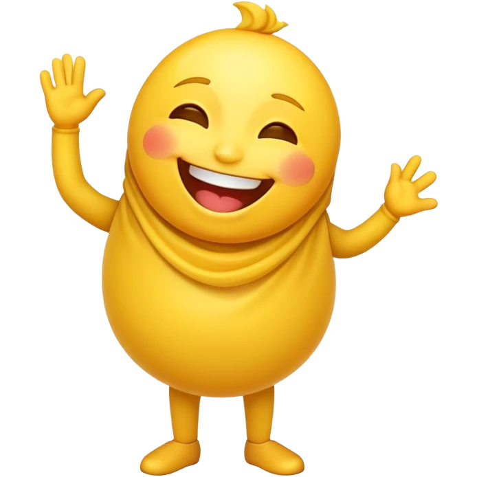 Laughing emoji with full body  emoji