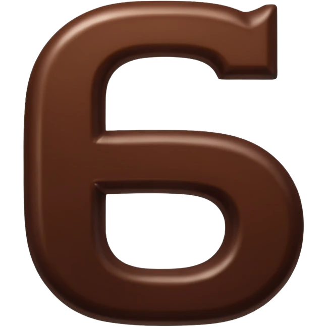 Chocolate letter S emoji