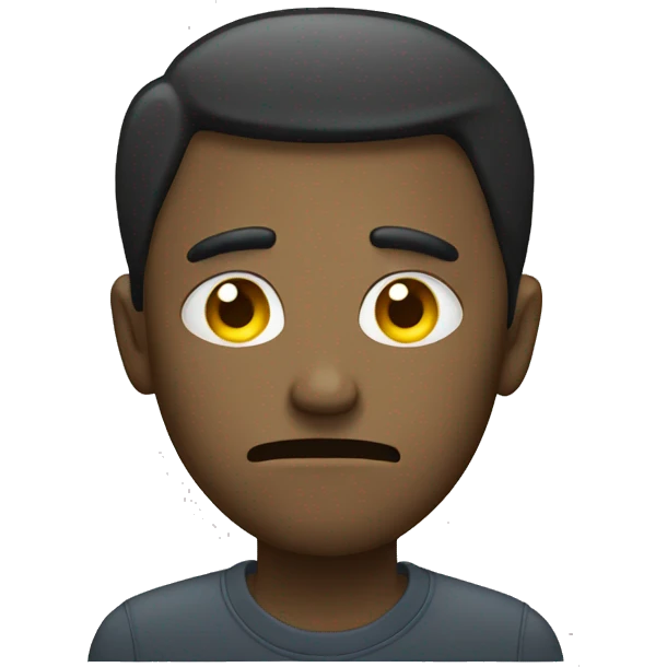 sad poor man empty pockets emoji