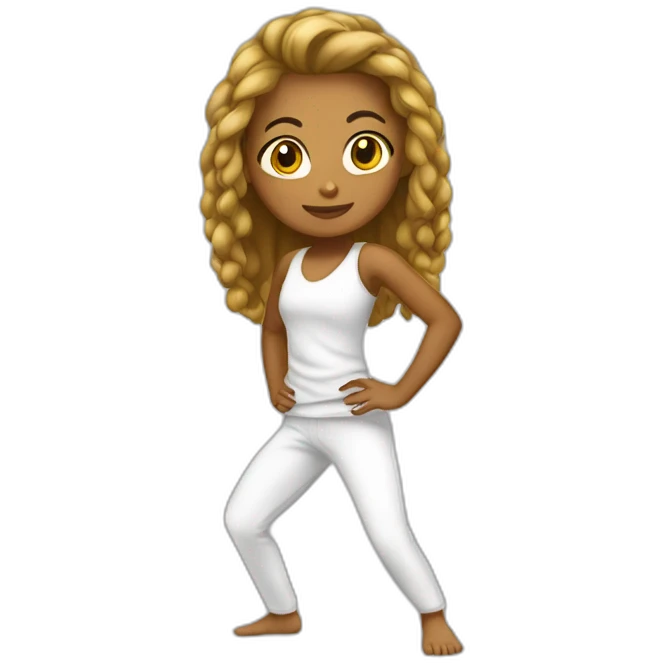 Fille capoeiriste emoji