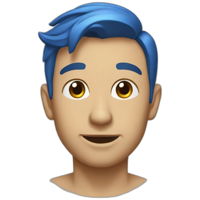 Il est tout bleu emoji