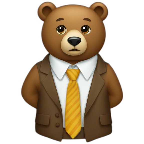 BEAR TIE emoji