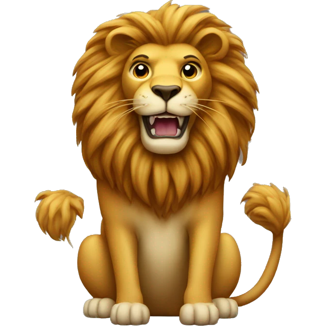 letter H with lion on top emoji