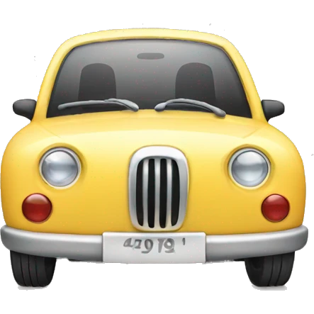 smiling car emoji