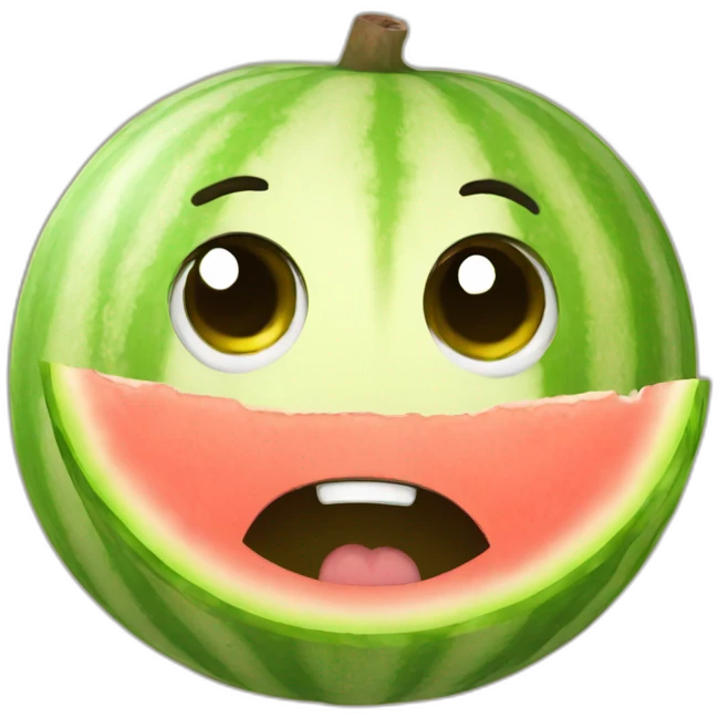 cry-melon emoji